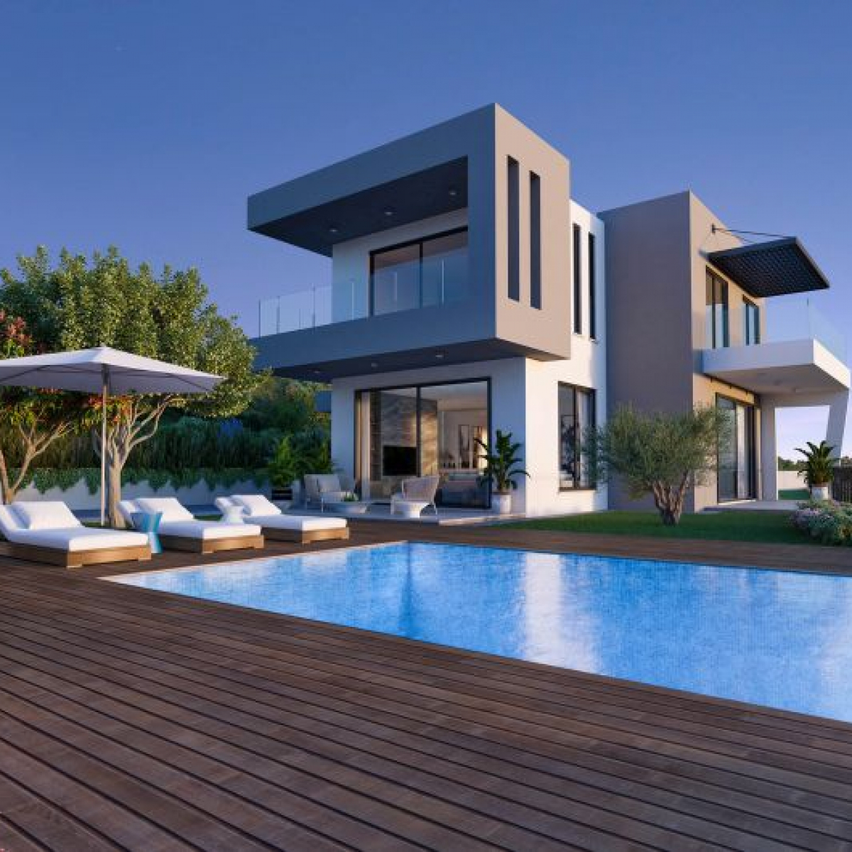 Sea view villas in Tala, Paphos
